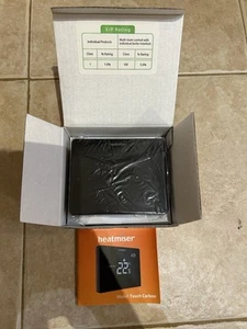 Heatmiser Touch Programmable Thermostat In Carbon Black - Picture 1 of 4