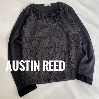 Elegante top tejido floral AUSTIN REED cuentas negras talla 38 Foto 1 de 4