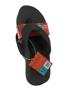Flojos HERREN Memory Foam FLIP FLOP (SCHWARZ, US 12) Neu mit Etikett - Bild 1 von 8