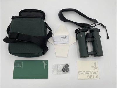 Perfect! Swarovski Optik EL 8x32 Binoculars Outdoor Green w/ Carrying Case - Image 1 of 4