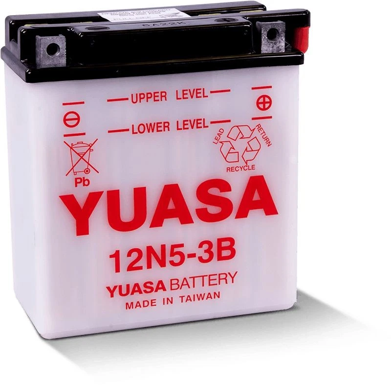 Batería convencional Yuasa 12N53B 12 voltios para Suzuki T350 1971-1972 YUAM2253B Foto 1 de 3