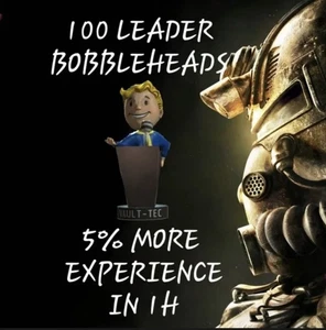 ¡Artículos de Fallout 76 Xbox! ¡100 cabezales Leader! - Imagen 1 de 1