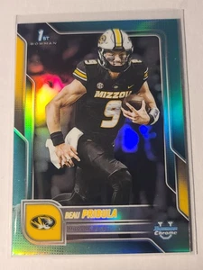 2025 Bowman Chrome U Beau Pribula #62 Bowman 1st Aqua Refractor 34/325 Missouri - Picture 1 of 2