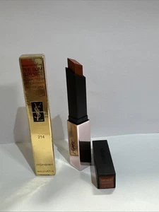 Yves Saint Laurent YSL THE SLIM GLOW Matte Lipstick #214 ILLICIT ORANGE - Picture 1 of 2