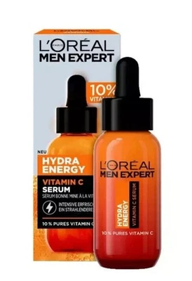 L’Oréal Men Expert Hydra Energetic Vitamin C Serum 30ml | 10% Pure for Men - Image 1 of 4