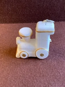 vintage Felt Covered Plastic Christmas Ornament Train - Picture 1 of 6