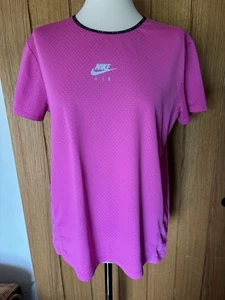 Prenda deportiva Nike Air Dri-fit rosa cerise manga corta para mujer mediana - Imagen 1 de 10