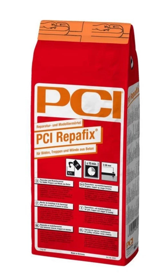 PCI Repafix Reparaturmörtel Modelliermörtel Boden Treppe Wände Beton Mörtel 5 kg - Bild 1 von 1