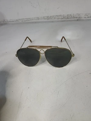  Vtg Aviator BulletHole Shooter Sunglasses Taiwan R.O.C. 1980s - Image 1 of 4