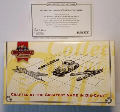 Matchbox Collectibles #DYM35265A 1956 Mack B-61 Tractor/Trailer Pennzoil 1:100 - Image 1 of 4