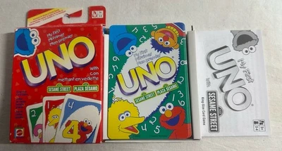 My First UNO Sesame Street Elmo King-Sized Card Game Mattel NEW Vintage 2002 - Image 1 of 4