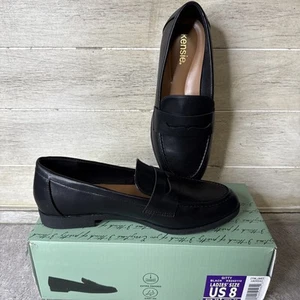 Kensie Gritty Ladies' Womens Penny Loafers Shoe, Black, New in Box Sz 8 KS242110 - Picture 1 of 5