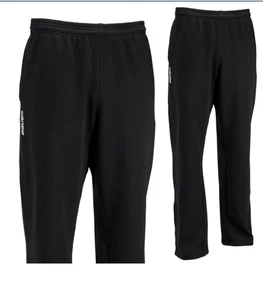 New NWT Bauer Teamcore Team Core Hockey Sweatpants Pants Warm Up Small S Black - Picture 1 of 5