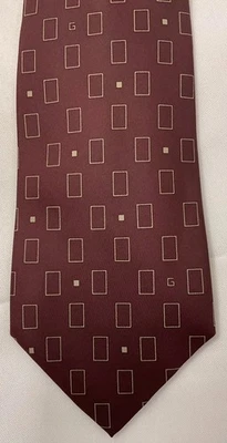 Vintage Gucci Men's Tie 100% Silk (3”W-58in L)- Subtle luxury- Made in Italy Foto 1 de 4