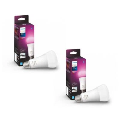 100-Watt Equivalent A21 Smart LED Color Changing Light Bulb with Bluetooth - Image 1 of 4