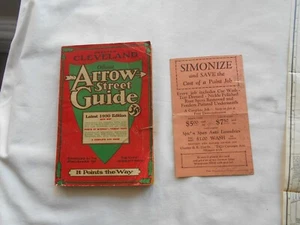 ARROW STREET GUIDE & MAP 1930 ED.GREATER CLEVELAND - Picture 1 of 10