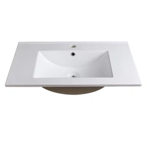 Fresca FVS8130 Allier 30" Ceramic Drop In Vanity Top - White
