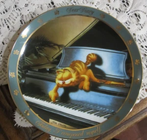 GARFIELD Caro Diario Serie 1991 "Mi sono Composto" TARGA DA COLLEZIONE Jim Davis - Foto 1 di 13