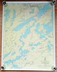 Vintage 1951 US Army Corps of Engineers Map Western Basswood Lake Minnesota - Picture 1 of 7