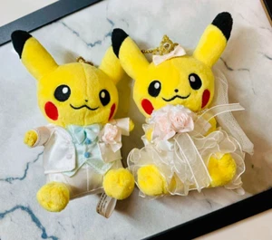 Pokemon Center Original Paar Pikachu Precious Wedding Plüsch Puppe Maskottchen Japan - Bild 1 von 6