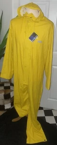 MONO IMPERMEABLE AMARILLO TALLA M-L PARA HOMBRE NUEVO CON ETIQUETAS CIERRE DE CREMALLERA Y BROCHE DE PRESIÓN CON CAPUCHA - Imagen 1 de 9