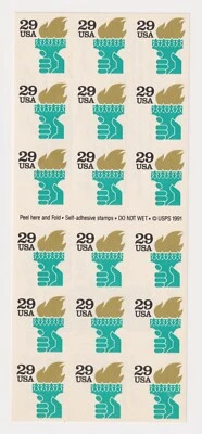 Scott #2531Ae Liberty Torch Booklet of 18 Stamps - MNH - Image 1 of 2