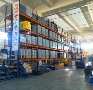 8,5 lfm Palettenregal, 6 m hoch,  Schwerlastregal, 4 Rahmen, 30 Traversen 2t/Eb. - Bild 1 von 9