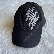 Vintage No Fear Hat Work Wear Cap Black Mens Adjustable 90s Y2K Logo