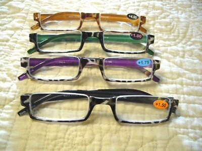 Gafas de lectura para hombre 1/2 luna 1,00 ~ 4,00 gafas para mujer parte superior medio sin montura R273 Foto 1 de 4