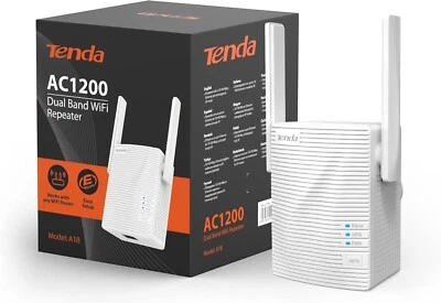 Ripetitore Segnale wifi Tenda A18 1200Mbps, Extender e Access Point 5ghz Potente - Immagine 1 di 4