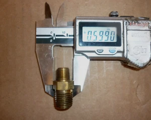 Hex Nipple Reducer 1/4 by 1/8 - Picture 1 of 4