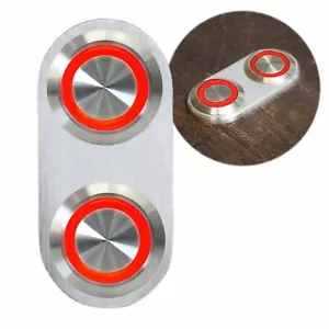 Daytona Billet Switch w/ RED LED Light - Single Switch Door Locks Power Windows - Picture 1 of 3