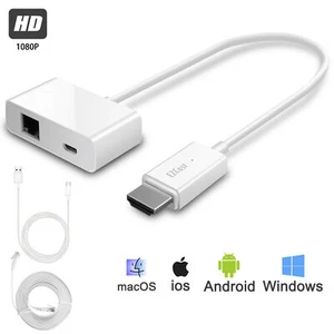 4K 1080P Wireless HDMI Display Dongle Adapter Mirror Screen for Laptop TV Router - Picture 1 of 12