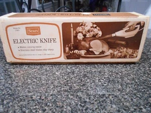 Vintage Sears Electric Knife Model 9801 Stainless steel blades - Picture 1 of 3