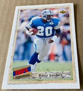 BARRY SANDERS 1992 Upper Deck NFL Scrapbook Card #511 NM-MT Condition - Picture 1 of 2