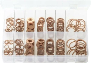 Assorted Box of Diesel Injector Washers M6 - M22 - 250 Pieces  - AB142 - Picture 1 of 1