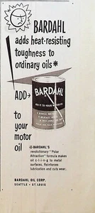 Bardahl Motor Oil 1951 vintage años 50 anuncio impreso resistente al calor dureza triste sol - Imagen 1 de 1