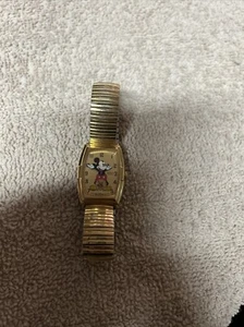 NOS Vintage Men's Gold Tone SEIKO Sed002 2K03-5009 60th Anniversary Mickey Mouse - Picture 1 of 3