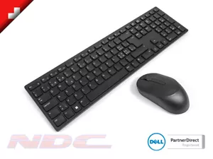 Dell KM5221W Black SWISS Pro Wireless Keyboard & Mouse Combo Bundle - Picture 1 of 2