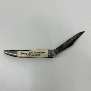 Vintage Imperial Pocket Knife Made in USA Yellow Single Blade USA Antique - Picture 1 of 7