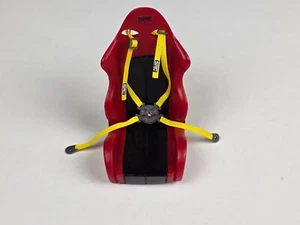 SRC RC Car Seat 1/10 Scale Red Bucket Drift With Harness Crawler Model Racing - Picture 1 of 11