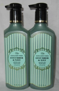 Bath & Body Works 8 fl oz Gentle Gel Hand Soap Lot Set of 2 CUCUMBER & LILY - Picture 1 of 4