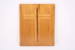 Betty Howe Handarbeit Intarsien mehrere Arten Intarsien Holz Kruzifix - Bild 1 von 12