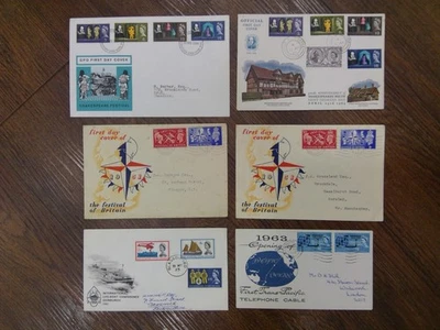 COLLECTION FIRST DAY COVERS FDC 1951 - 1964 CAT £268.00 - Image 1 of 4