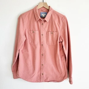 LL Bean Chamois Shirt Damen M Rosa Knopfleiste Langarm Chore Outdoor - Bild 1 von 8