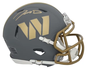 Jayden Daniels Autographed Commanders "Slate" Mini Speed Helmet Fanatics - Picture 1 of 3