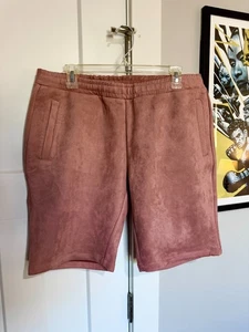 Killion Butter Wildleder rosa lachs Herrenshorts Large brandneu ohne Etikett - Bild 1 von 3