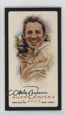2007 Topps Allen & Ginter's Mini Black Border No Number Back Mario Andretti HOF - Image 1 of 2