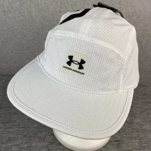 Under Armour ArmourVent Camper Running Cap White Strapback Breaths Quick Drying - Picture 1 of 9