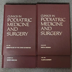 Medical Book Clinics in Podiatric Medicine Surgery Books 1986  Vol 3 Numbers 1-4 - Imagen 1 de 2